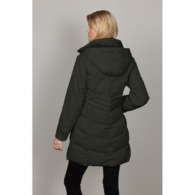 Junge sammaleenvihreä talvitakki