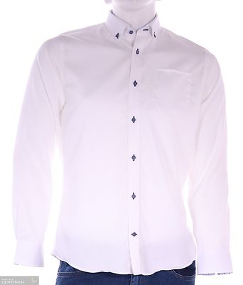 Petrifun valkoinen B-mitoituksen paita tummilla napeilla