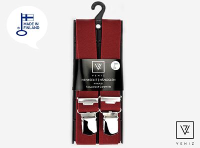 Veniz viininpunaiset henkselit