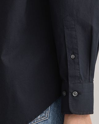 Gant musta pitkähihainen regular fit kauluspaita