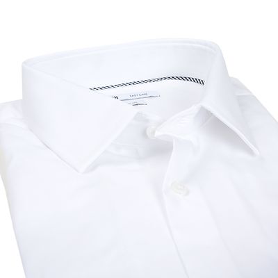 Petrifun valkoinen pitkähihainen easy care kauluspaita C-malli