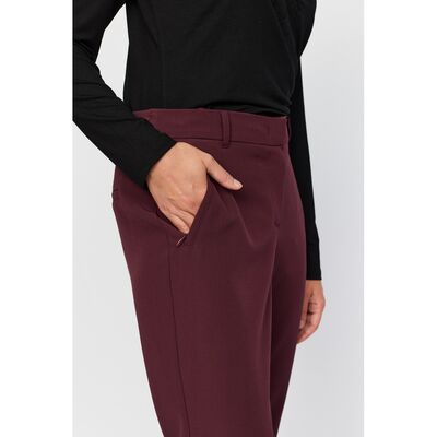 2-Biz viininpunaiset suorat housut