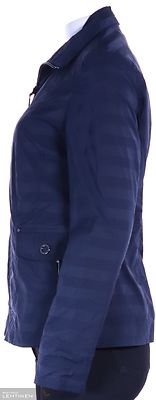 Lebek tummansininen vuorellinen kevättakki