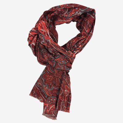 Veniz punainen kasmir kuvioinen