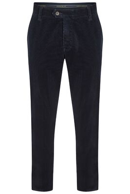 Club comfort tummansininen vakosamettihousu