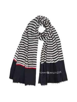 Tommy Hilfiger siniraidallinen huivi