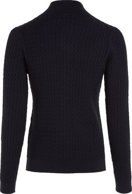 Tommy Hilfiger tummansininen neuletakki vetoketjulla