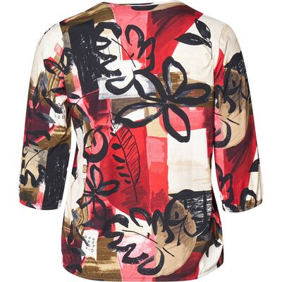 Pont Neuf kuviollinen pusero vajaamittaisella hihalla