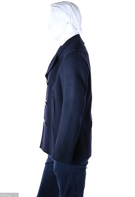 Tommy Hilfiger tummansininen lyhyt villakangastakki