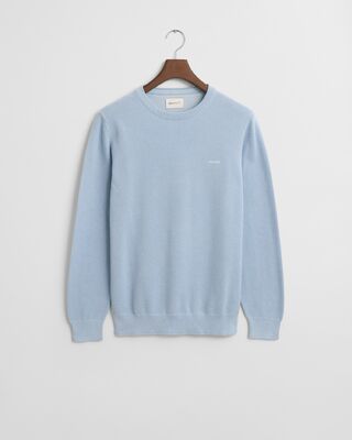 Gant vaaleansininen puuvillaneule