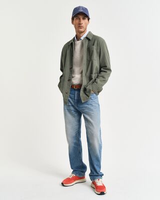 Gant vaalea hiekansävyinen puuvilla neule