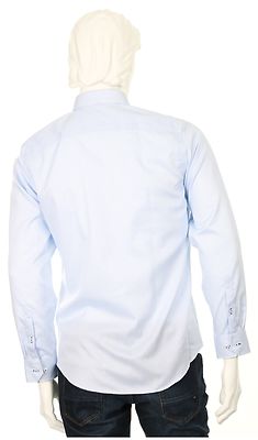 Petrifun vaaleansininen pikkuruudullien modern fit kauluspaita