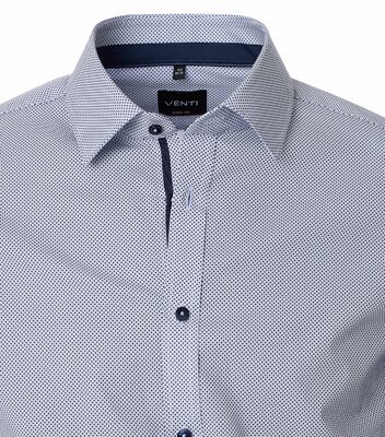 Venti vaalea body fit kauluspaita pienillä pilkuilla