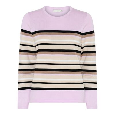 Micha klassinen raidallinen neulepusero