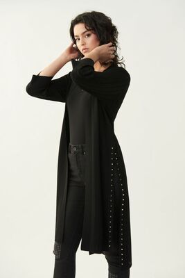 Joseph ribkoff musta niittisomisteinen neuletakki