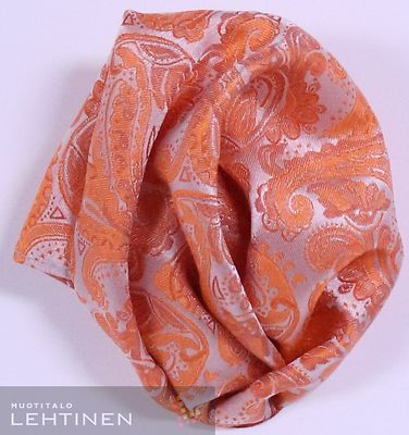 Oranssi kuviollinen taskuliina